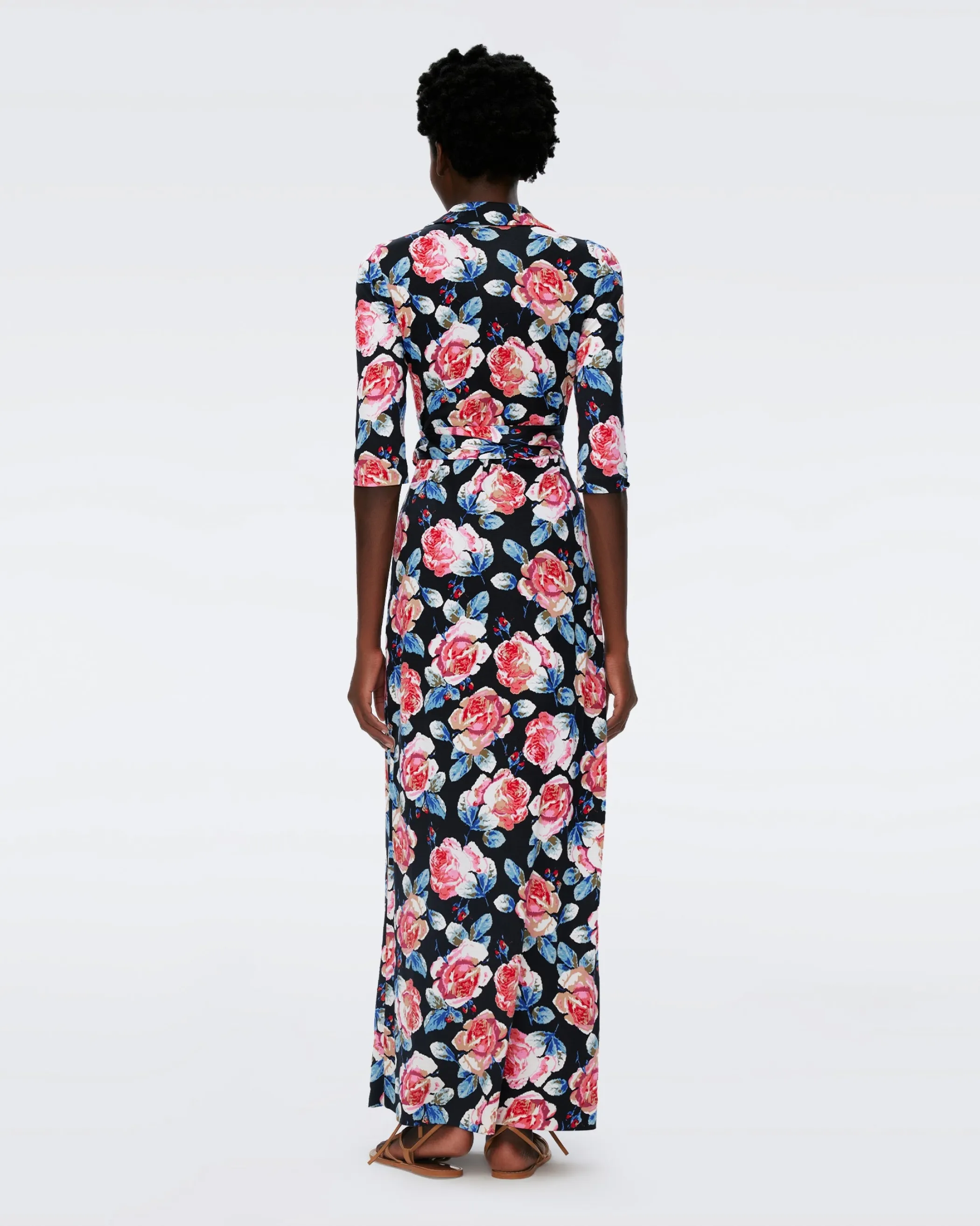 dvf Maxi Dresses | Occasion Dresses-Abigail Silk Jersey Maxi Wrap Dress