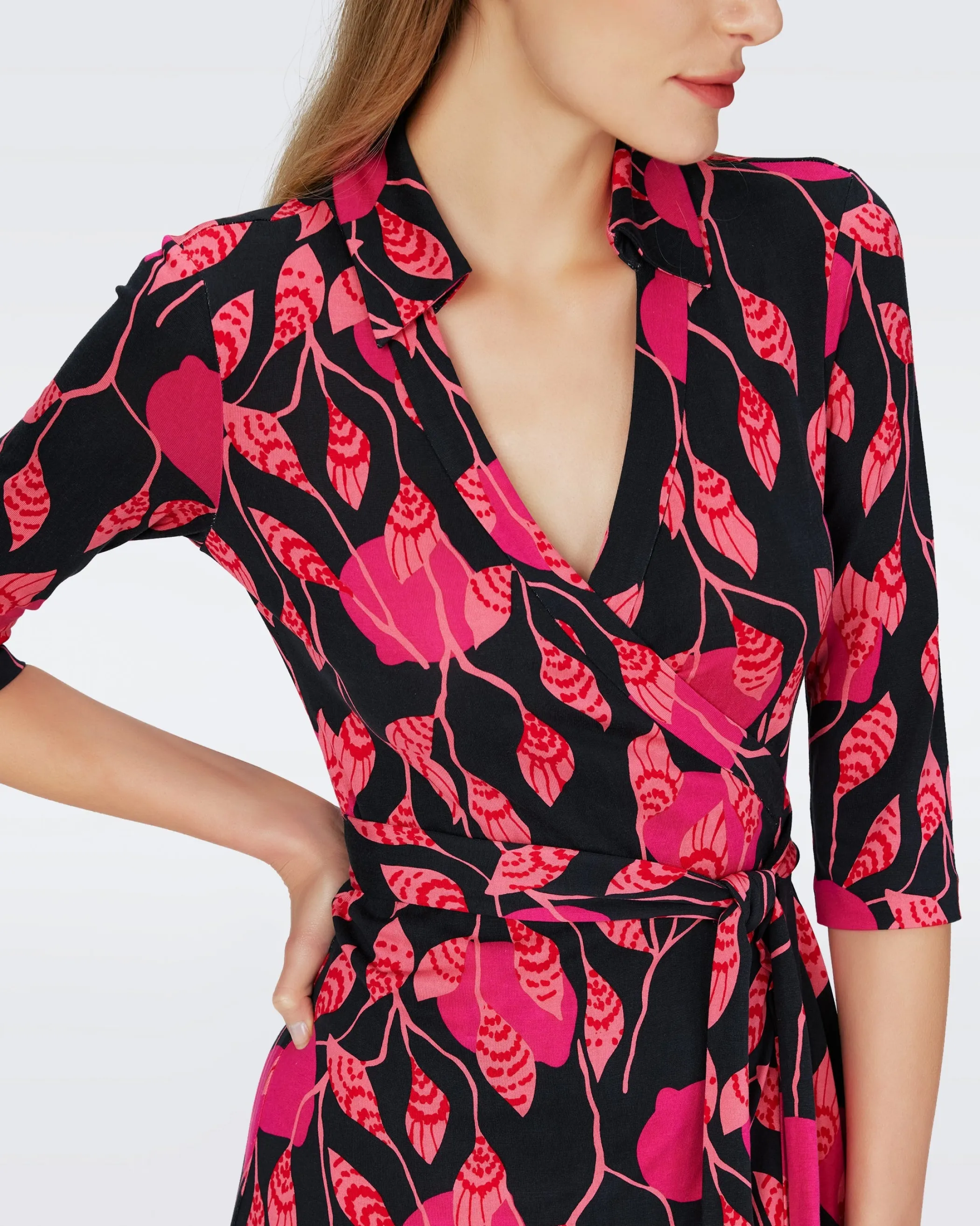 dvf Maxi Dresses | Dresses-Abigail Silk Jersey Maxi Wrap Dress