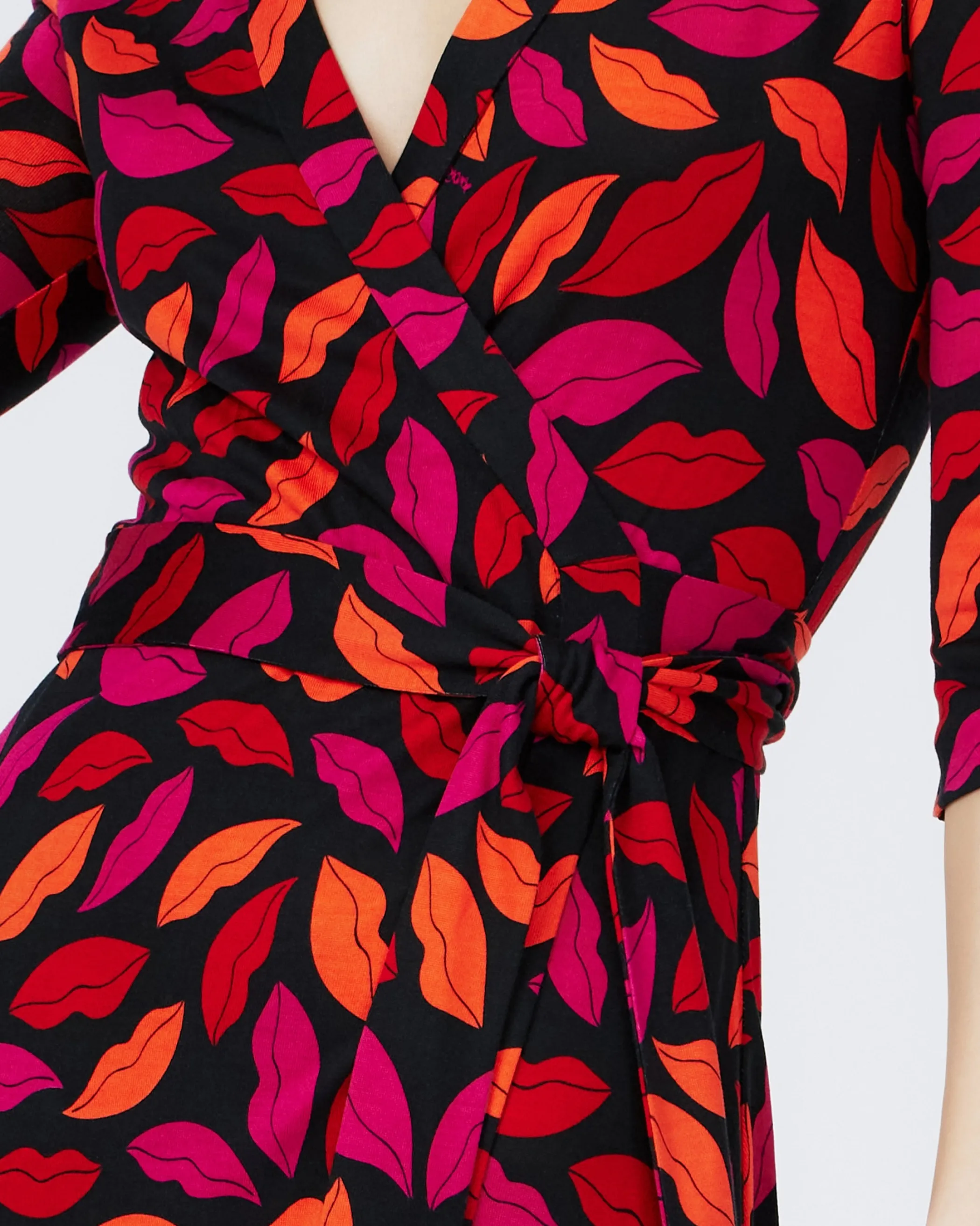 dvf Midi Dresses | Dresses-Abigail Silk Jersey Midi Wrap Dress