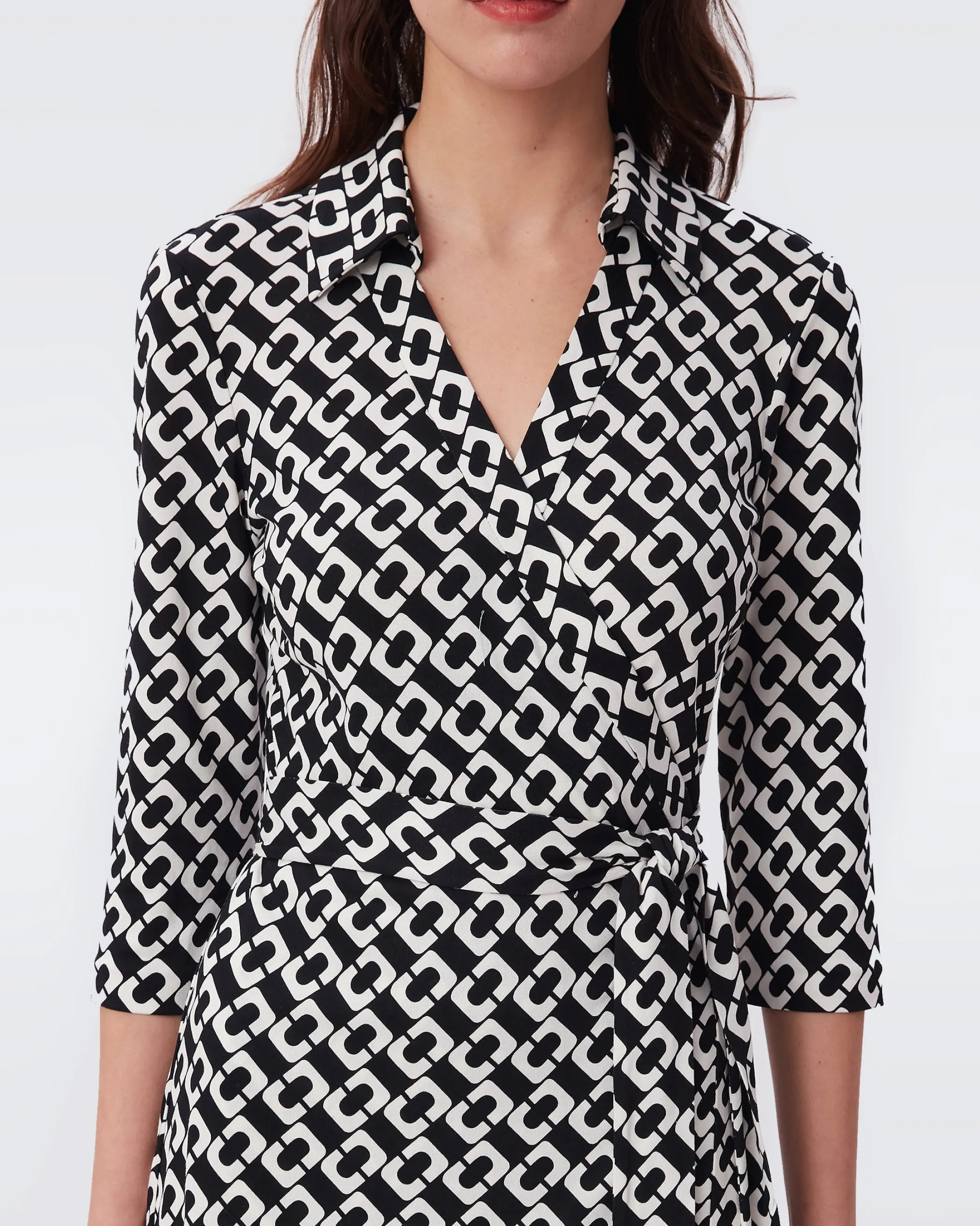 dvf Midi Dresses | Dresses-Abigail Silk Jersey Midi Wrap Dress