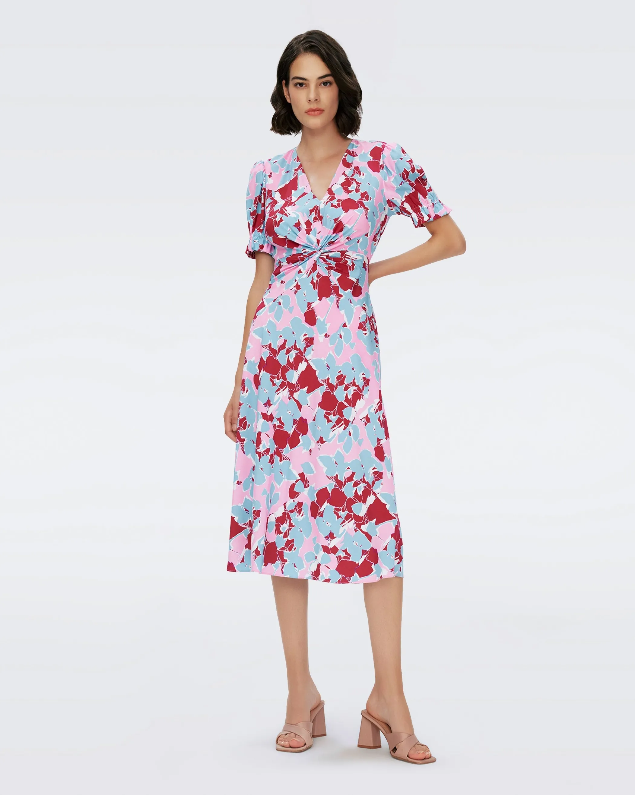 dvf Midi Dresses | Occasion Dresses-Anaba Short Sleeve Dress