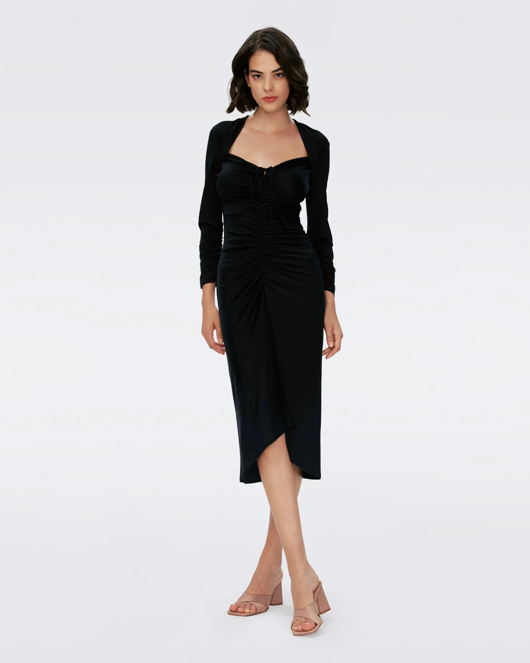 dvf Knee Length Dresses | Black Dresses-Aurelie Dress