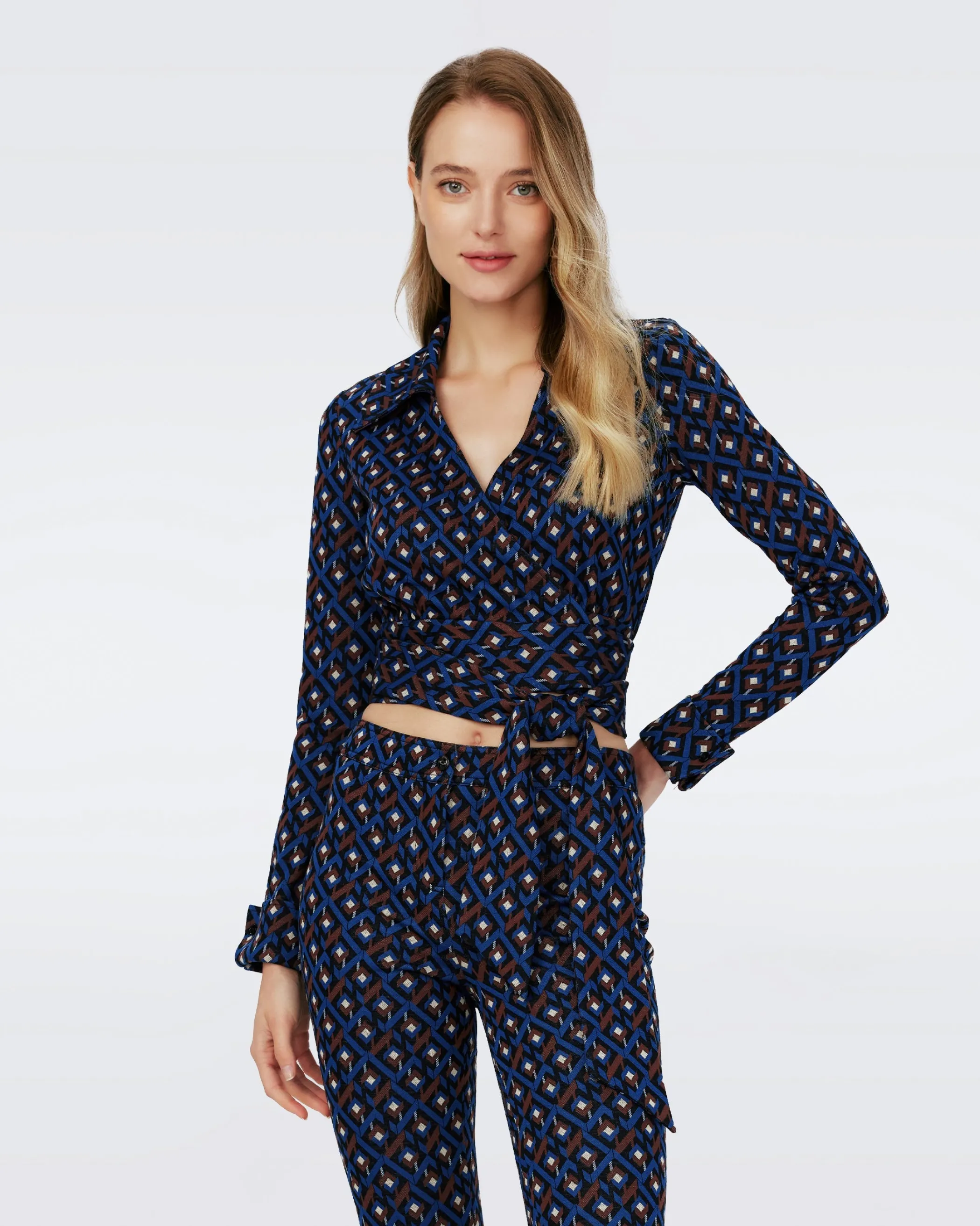 dvf Tops-Bobbie Wrap Top