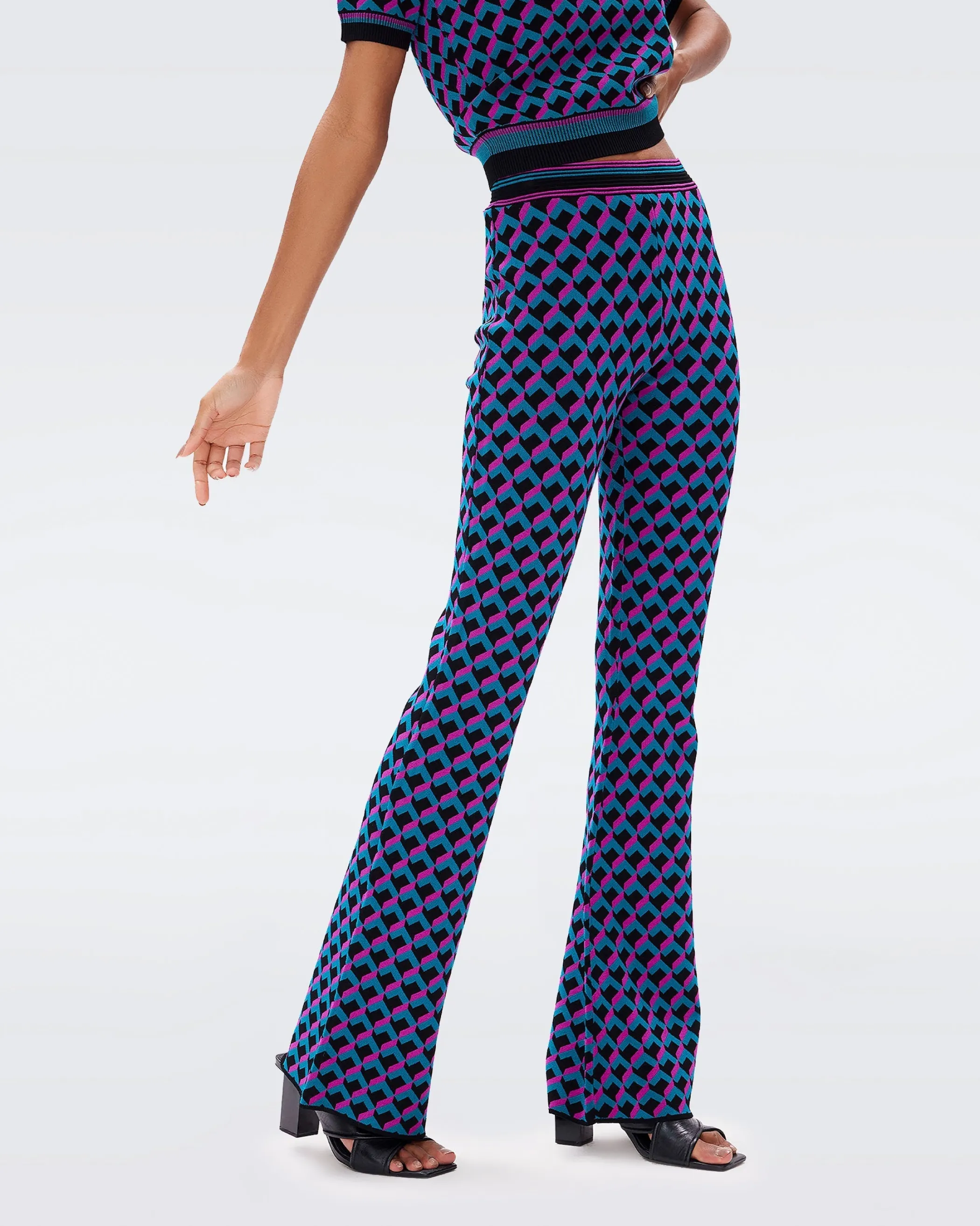 dvf Pants & Shorts-Hatti Knit Jacquard Pants