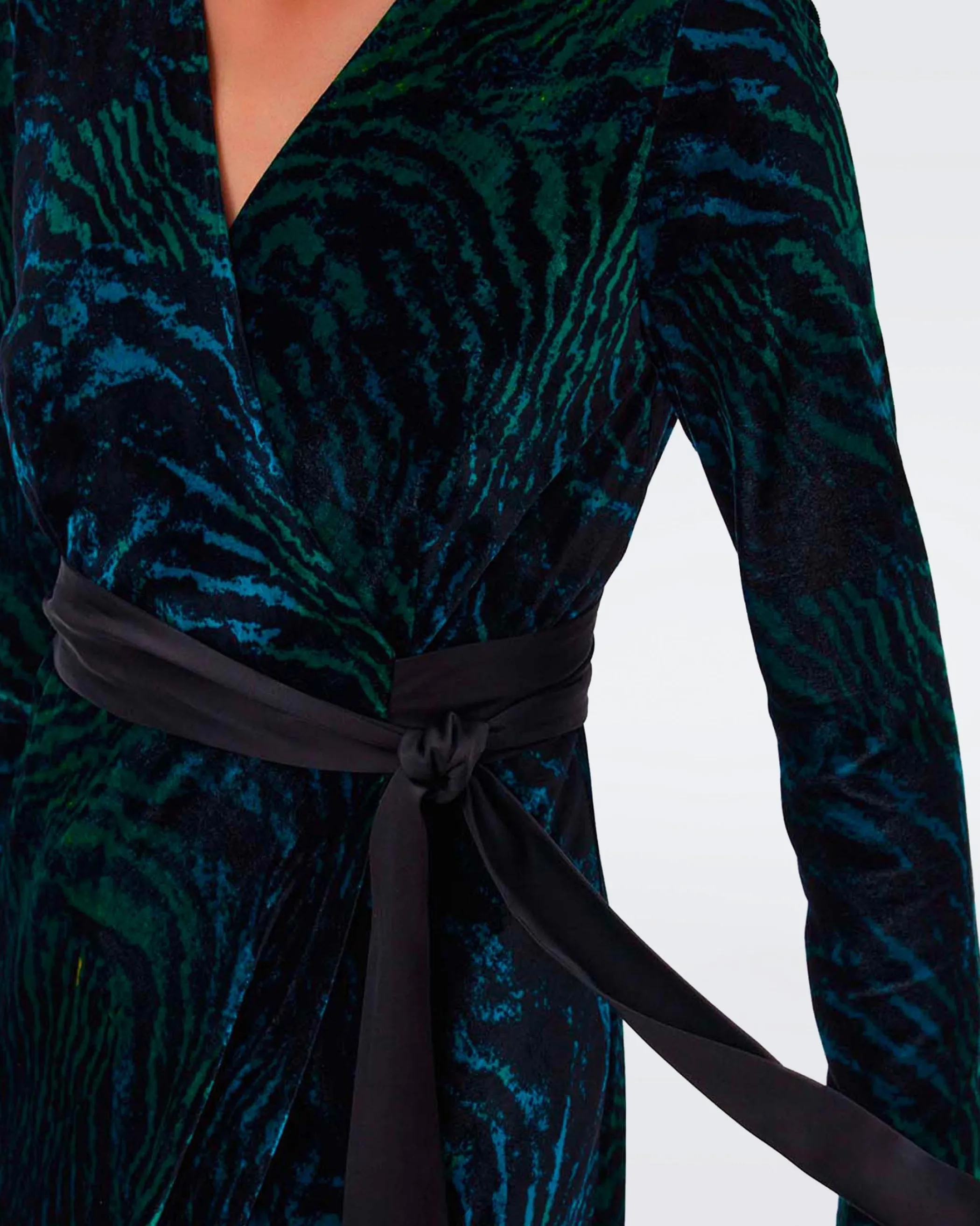 dvf Maxi Dresses | Occasion Dresses-Jareth Velvet Wrap Dress