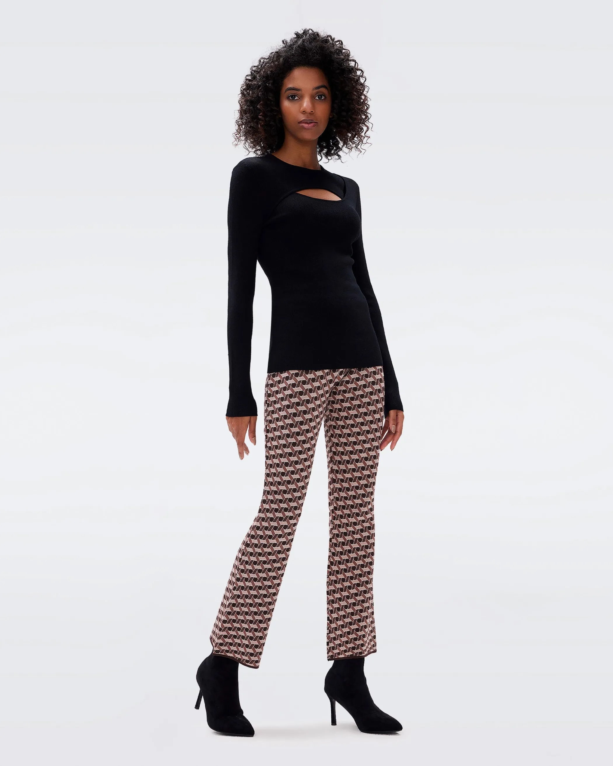 dvf Pants & Shorts-Juno Knit Jacquard Pants