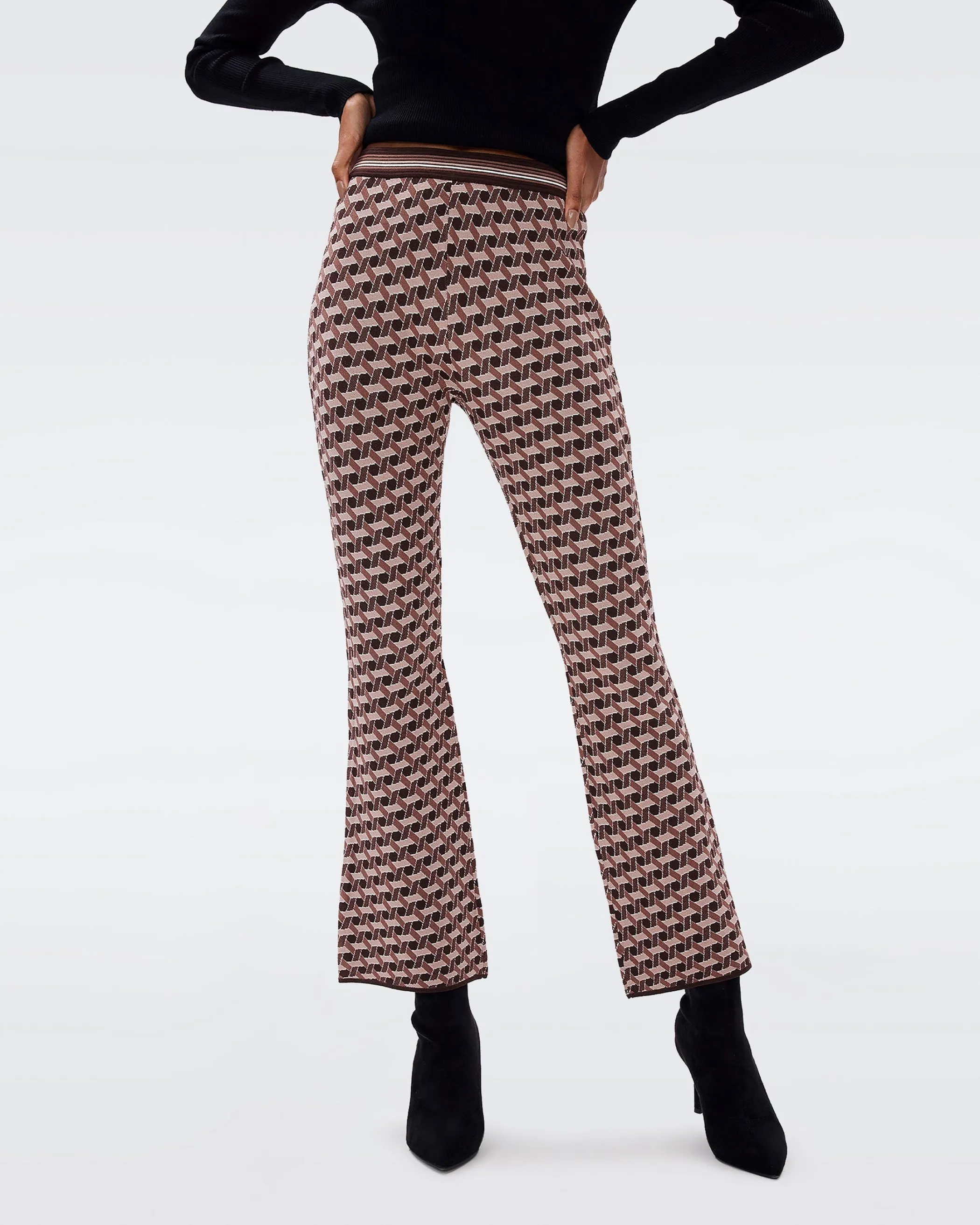 dvf Pants & Shorts-Juno Knit Jacquard Pants