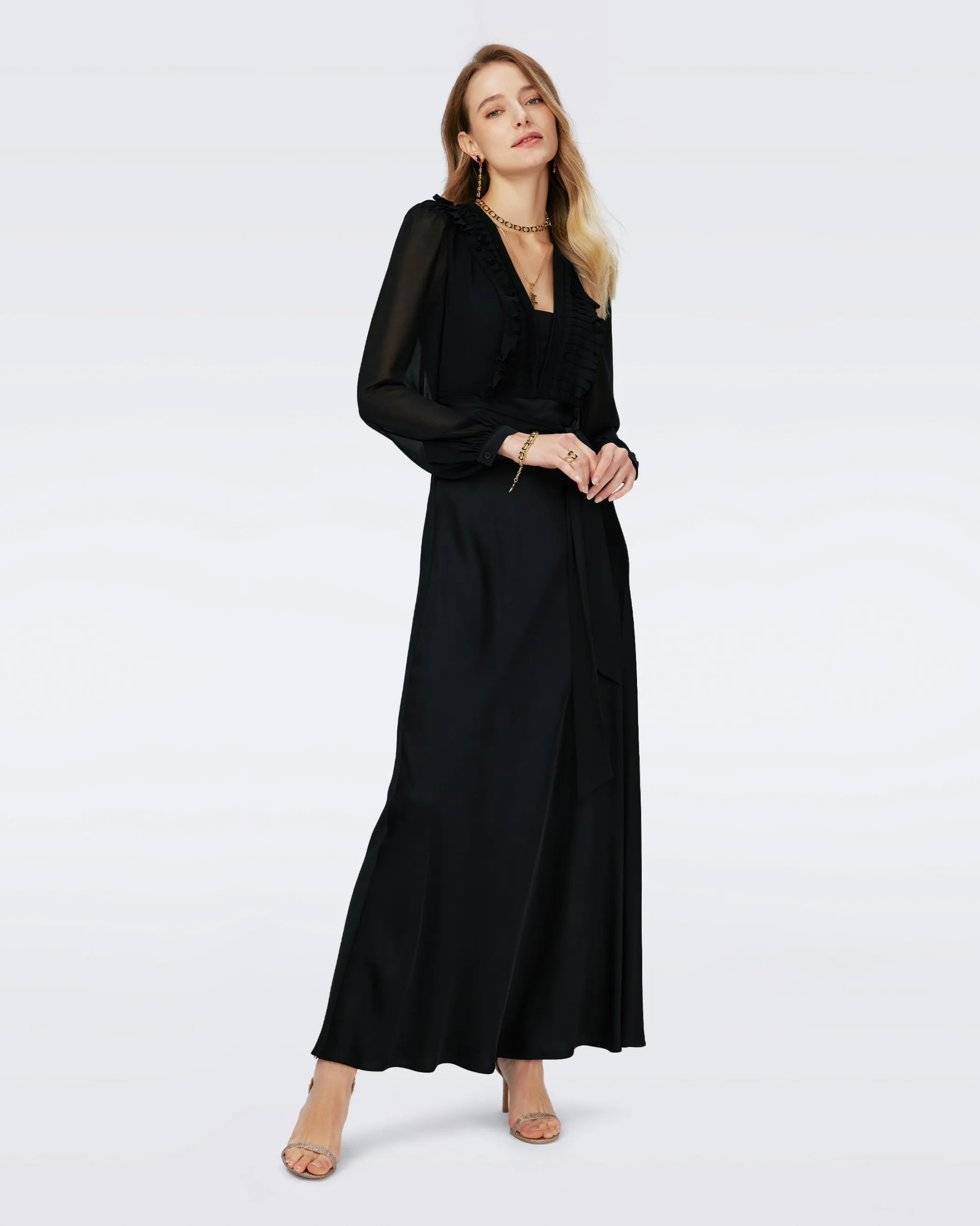 dvf Maxi Dresses | Black Dresses-Lilac Dress