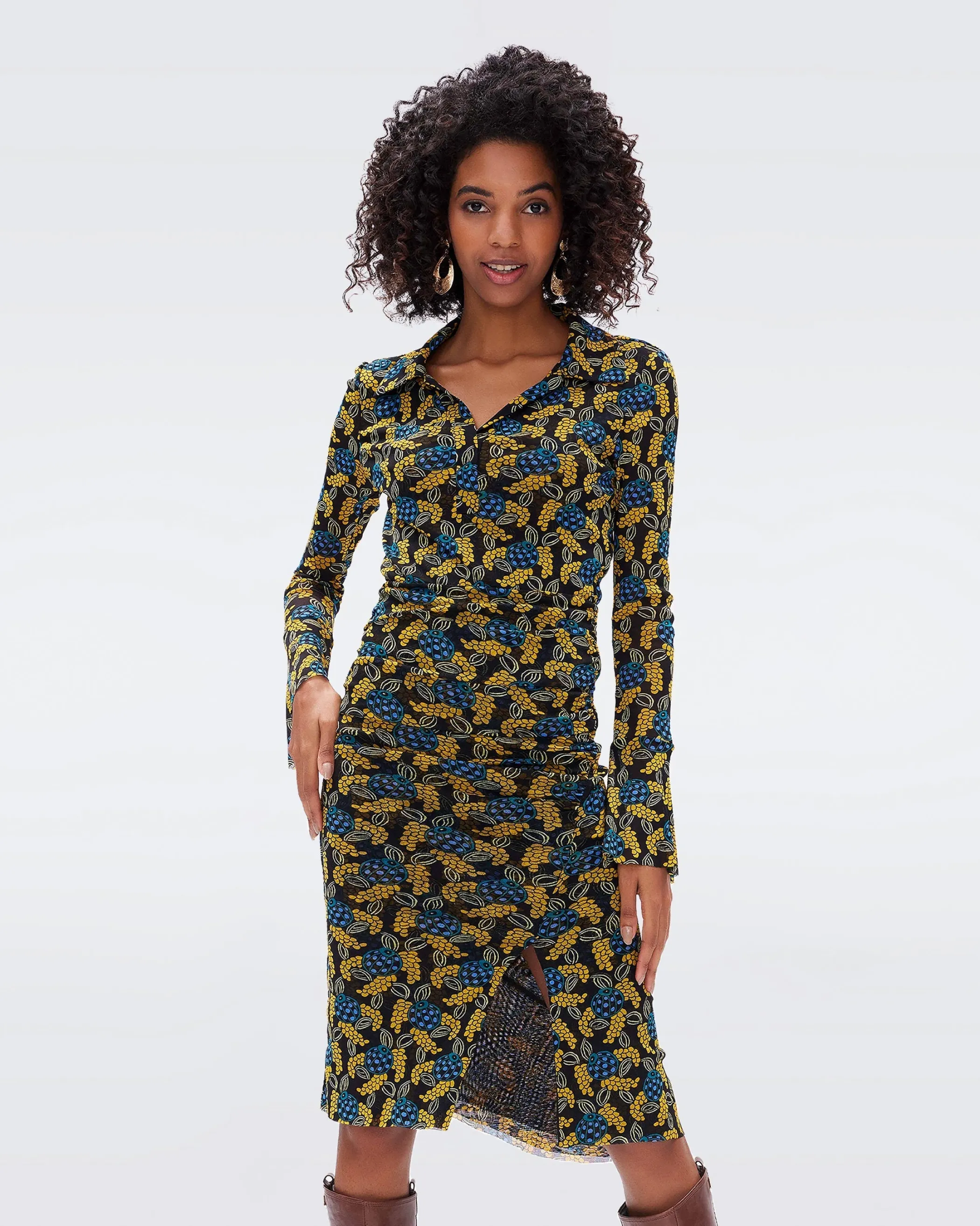 dvf Knee Length Dresses | Dresses-Lilly Mesh Dress