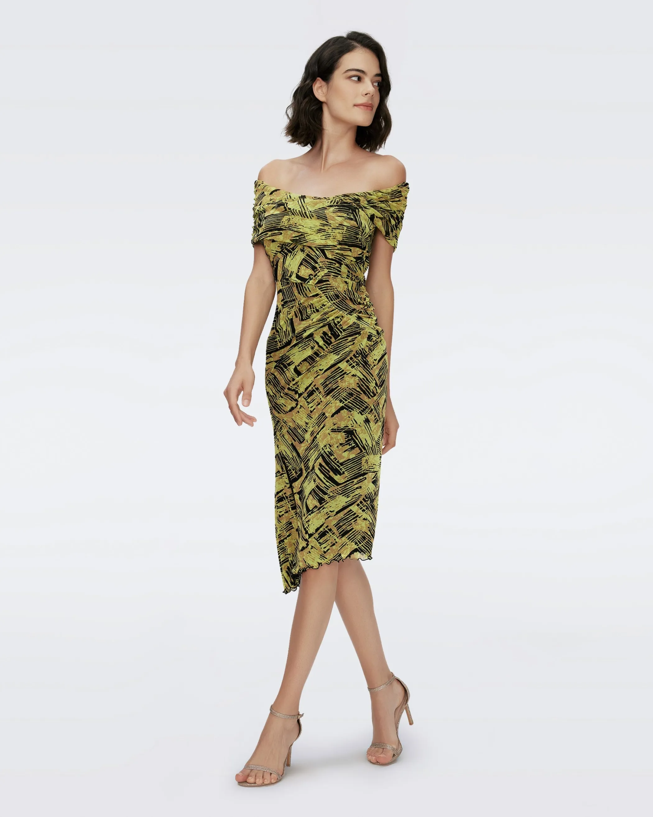 dvf Knee Length Dresses | Occasion Dresses-Lovinia Mesh Dress