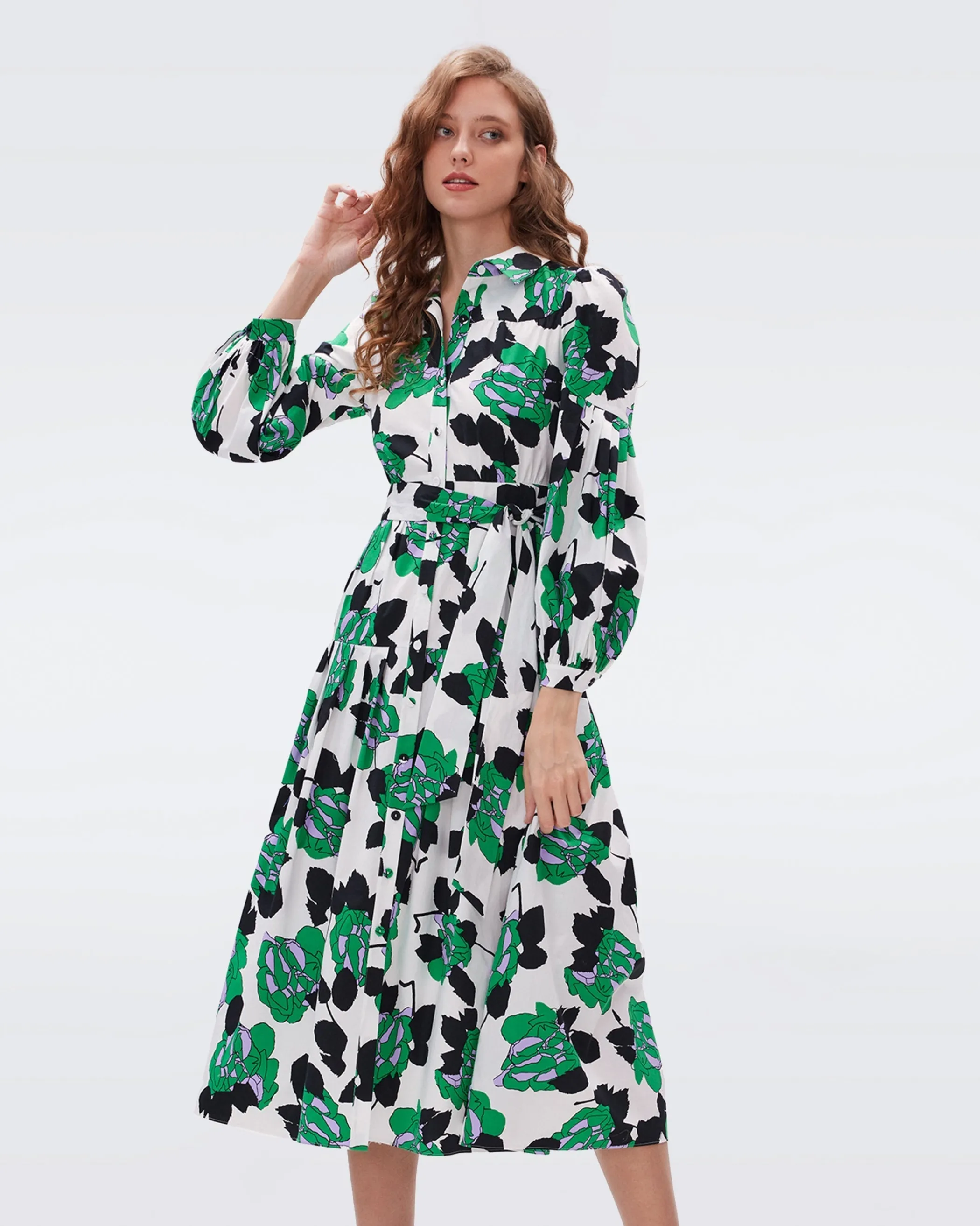 dvf Midi Dresses | Dresses-Lux Cotton Dress