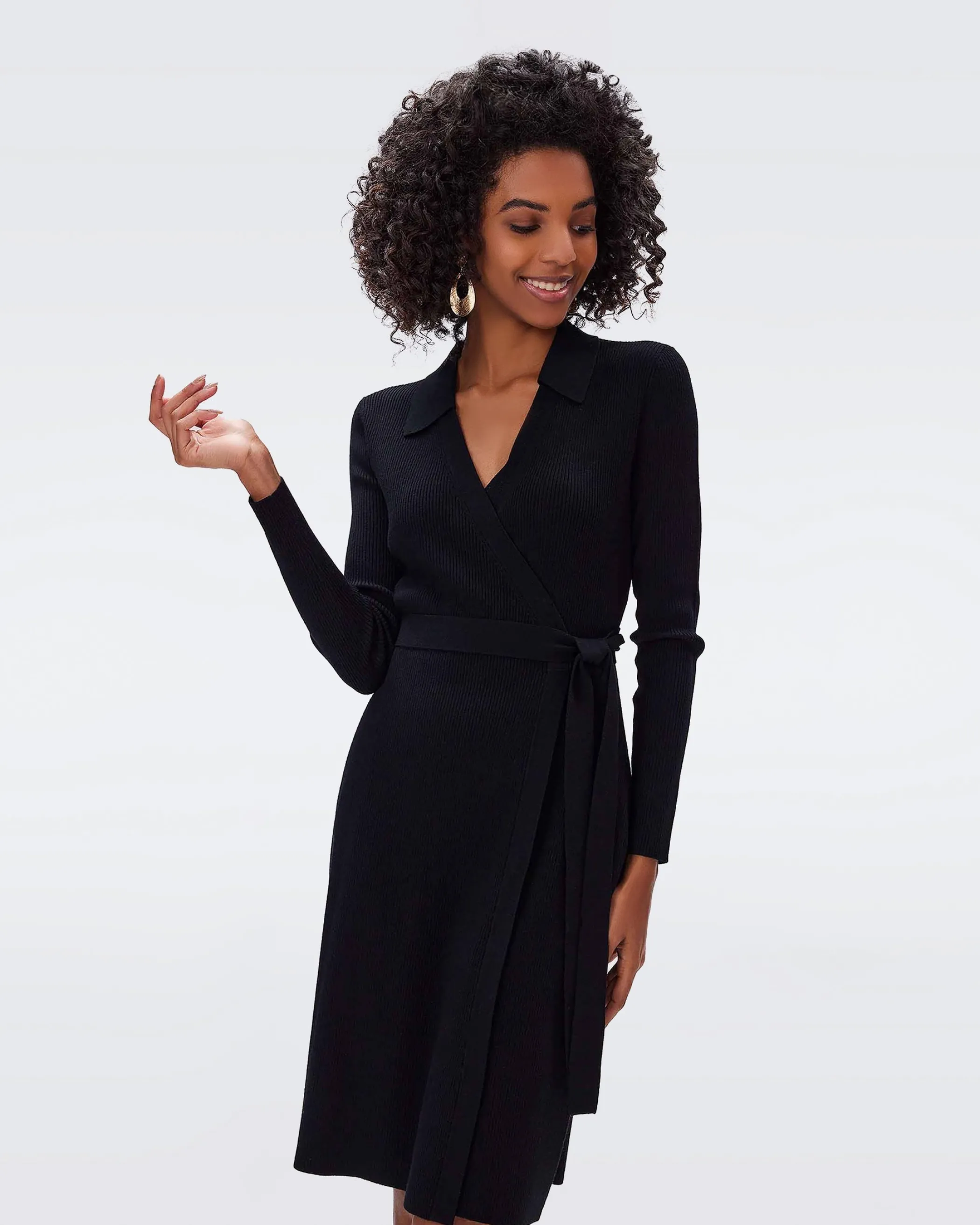 dvf Knee Length Dresses | Dresses-Mida Wrap Dress