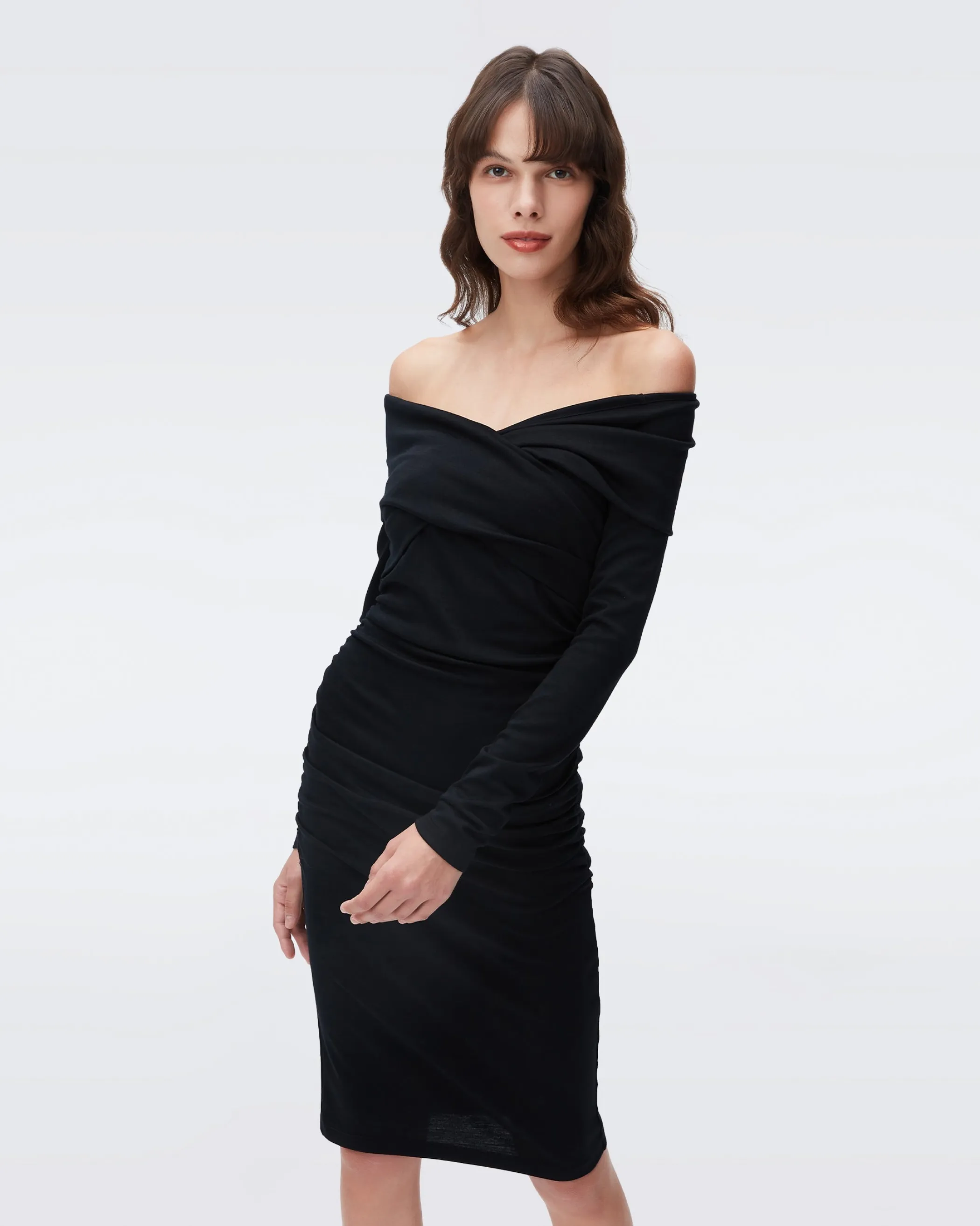 dvf Knee Length Dresses | Black Dresses-Minx Dress