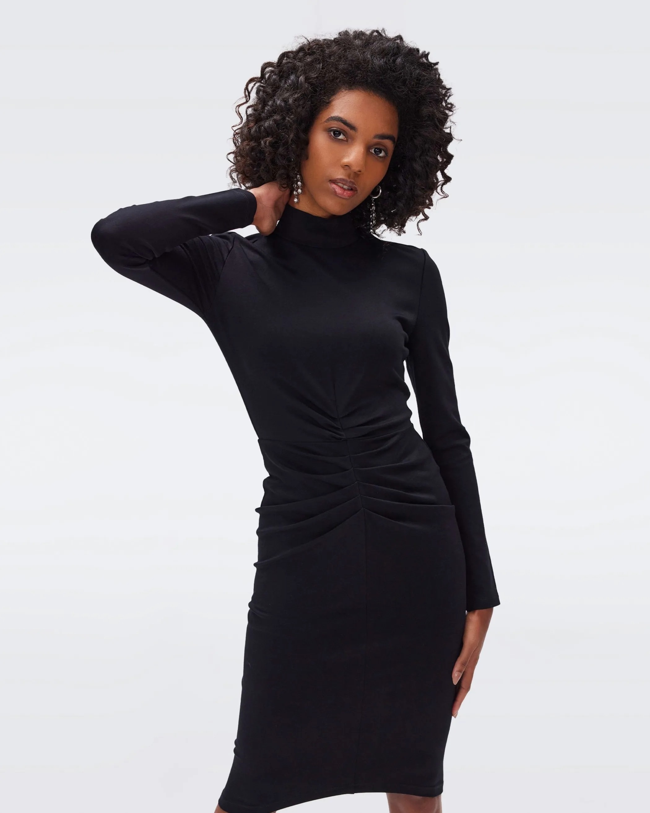 dvf Knee Length Dresses | Black Dresses-Monte Dress