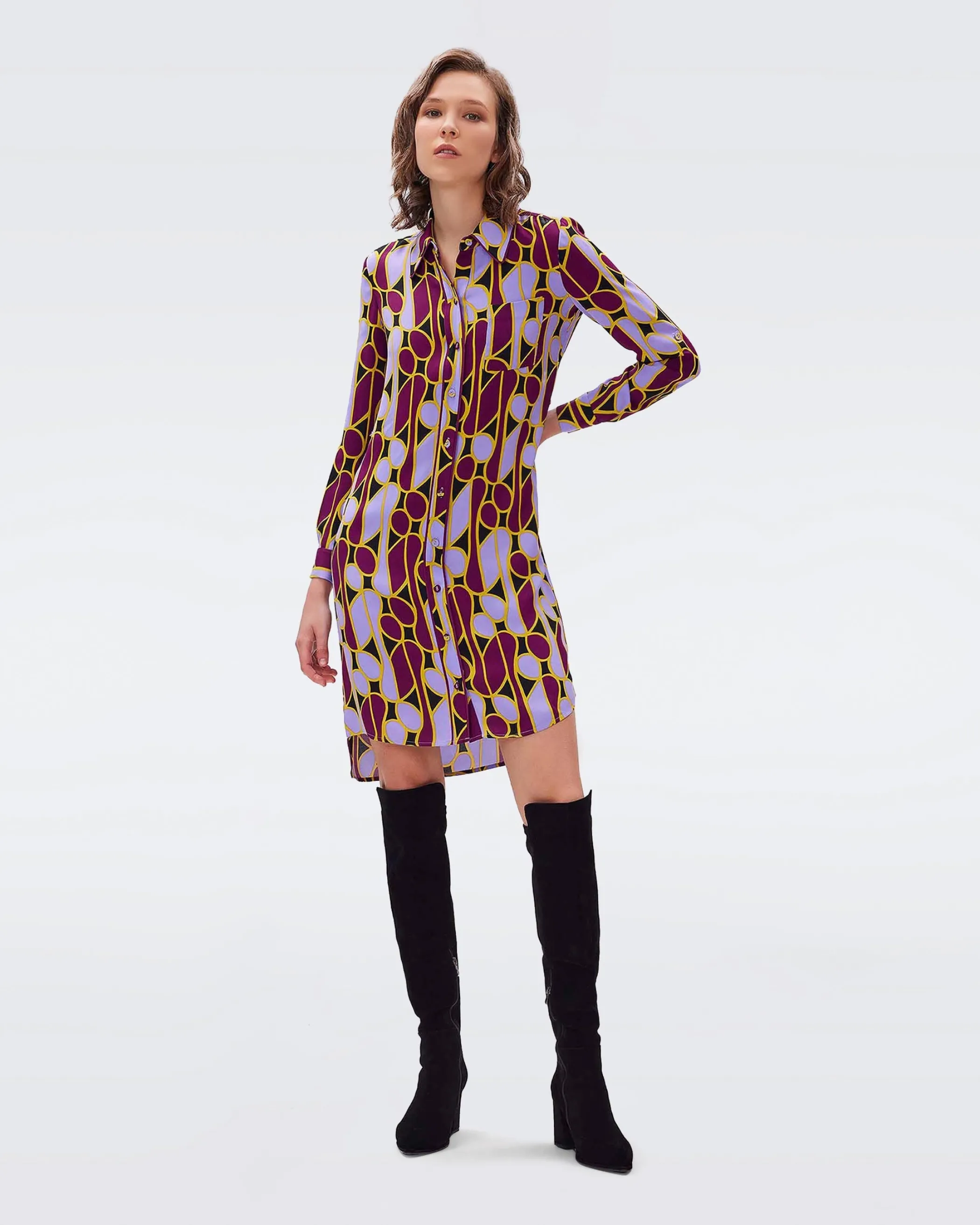 dvf Short Dresses | Dresses-Prita Shirt Dress