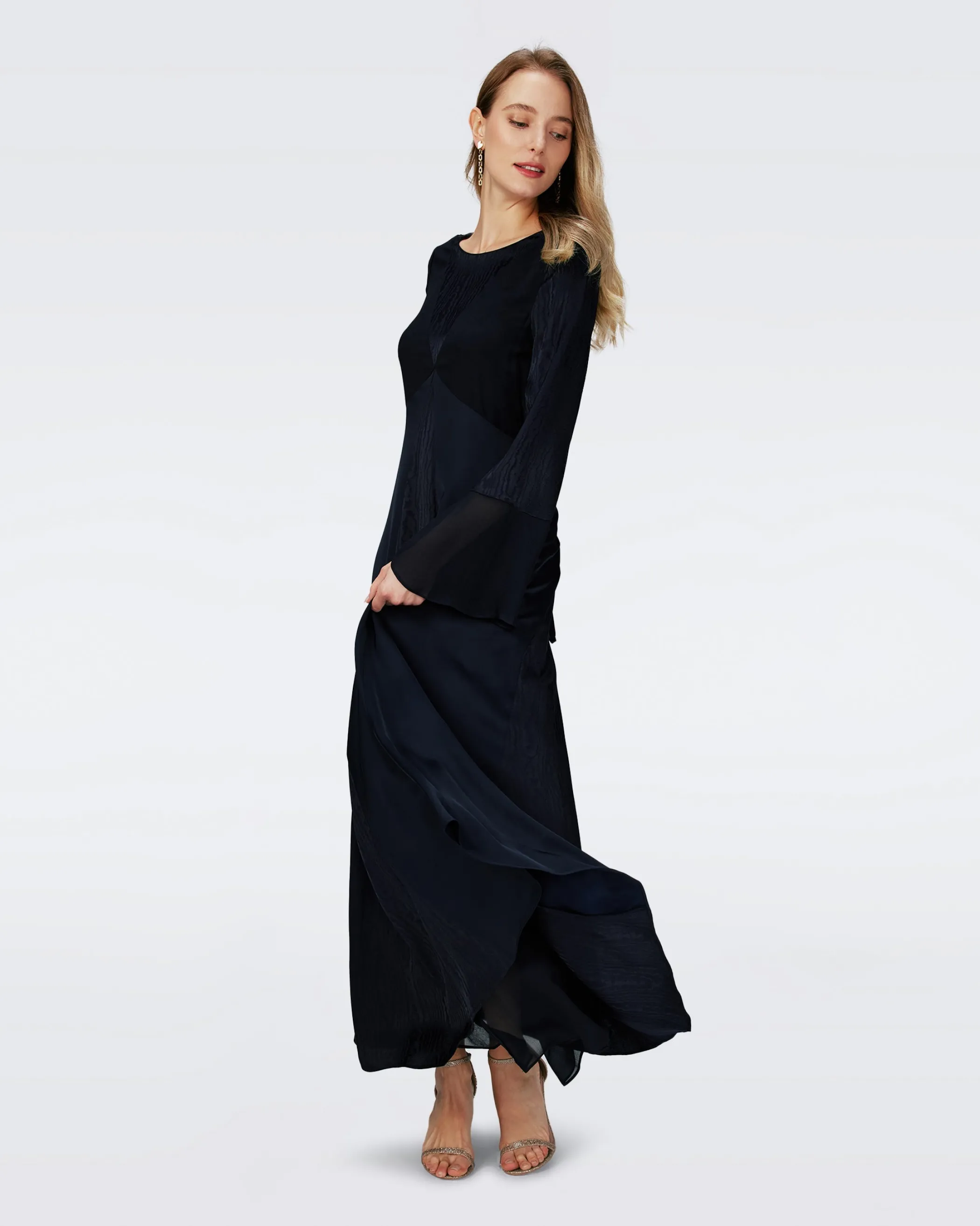 dvf Maxi Dresses | Black Dresses-Suparna Dress