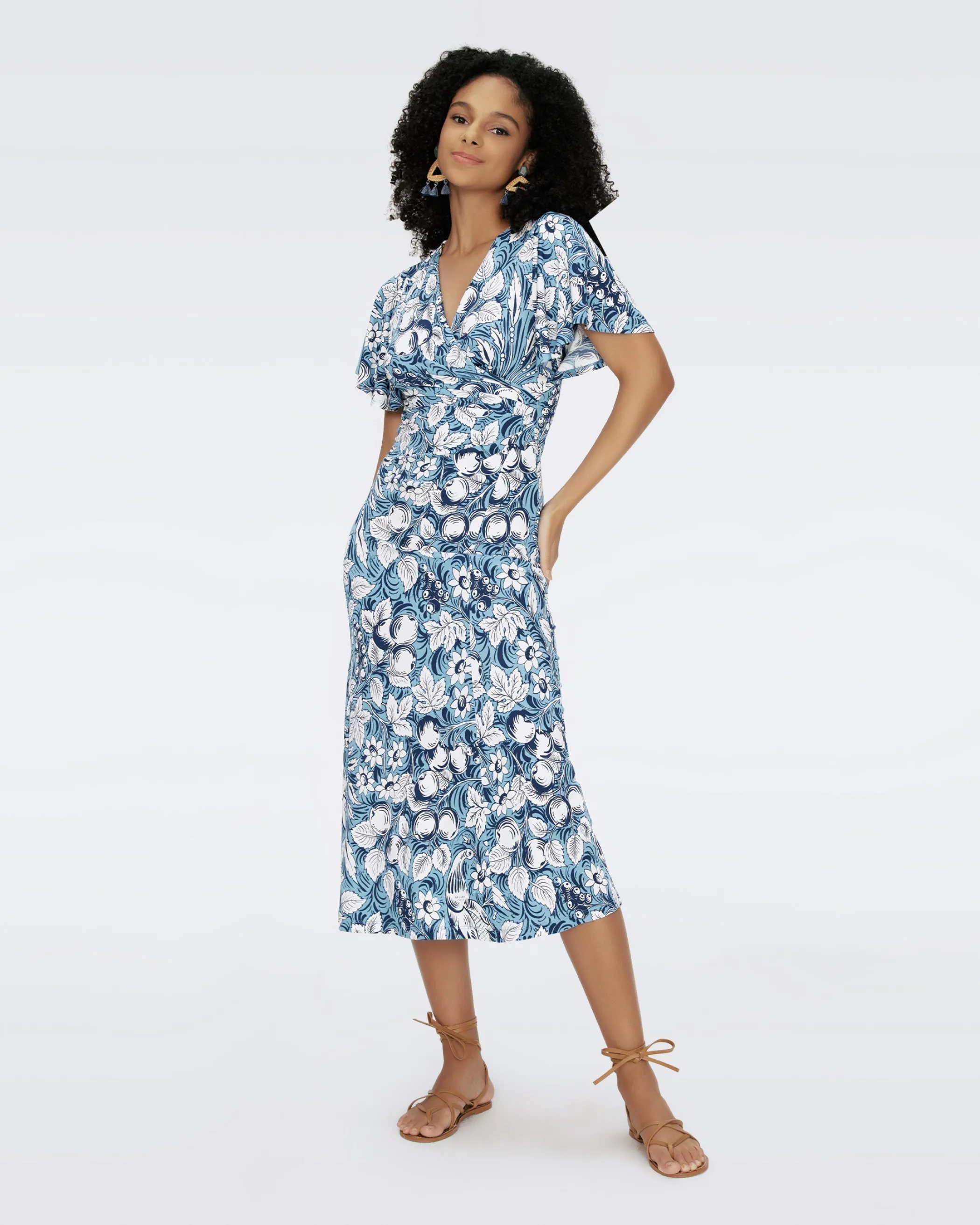 dvf Midi Dresses | Occasion Dresses-Zetna Wrap Dress